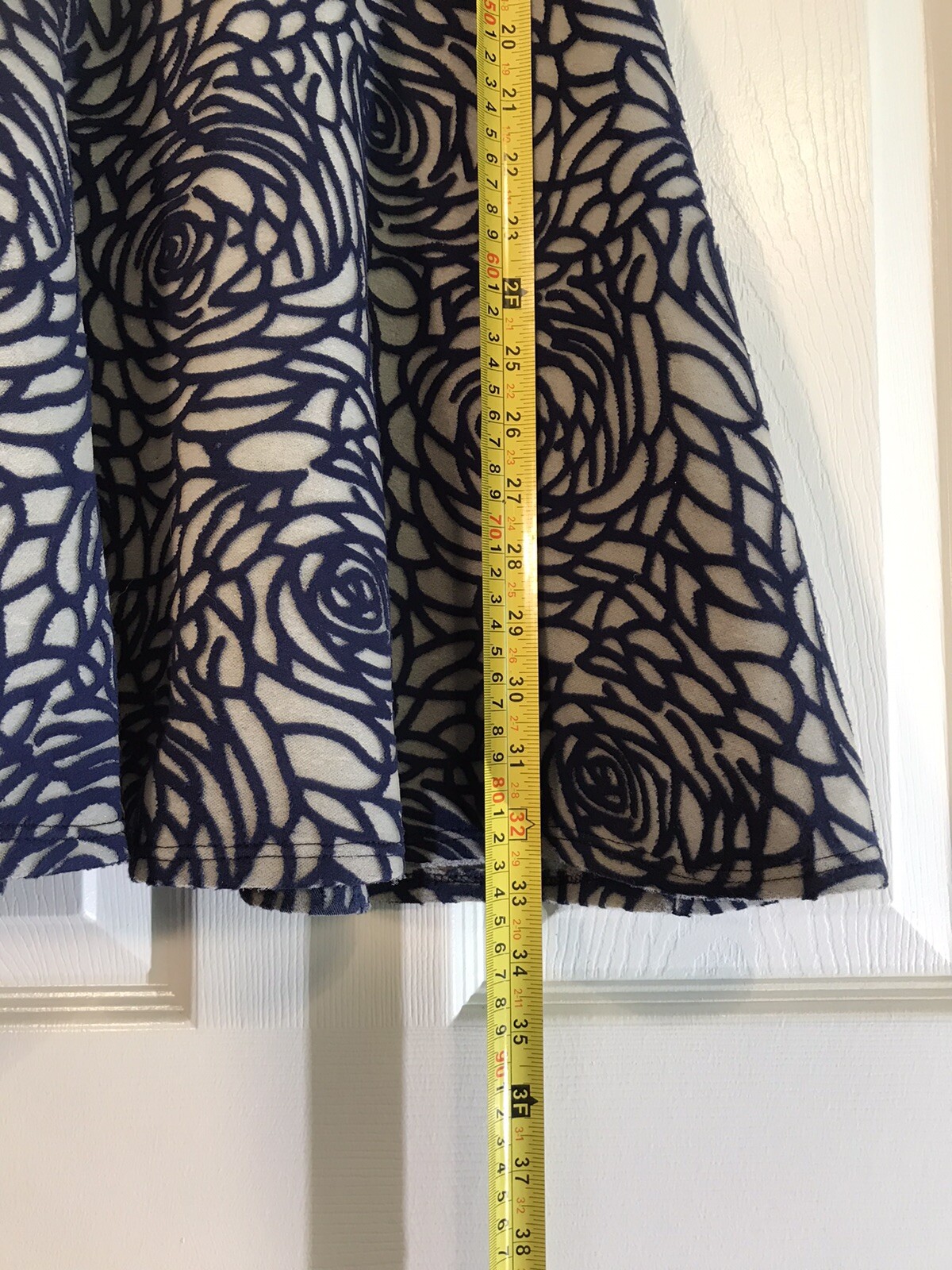 Papaya Fancy Floral Dress Stretchy Gray Blue Size Small eBay