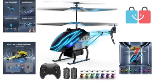 Remote Control Helicopter with Altitude Hold & Safety Features for Kids - Picture 2 of 11