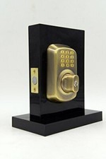 Heavy Duty Electronic Keyless Deadbolt Lock Antique Brass Battery Universal