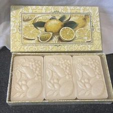 Saponificio Artigianale Fiorentino Green Tea & Lemon Soap Bar Set Made in Italy