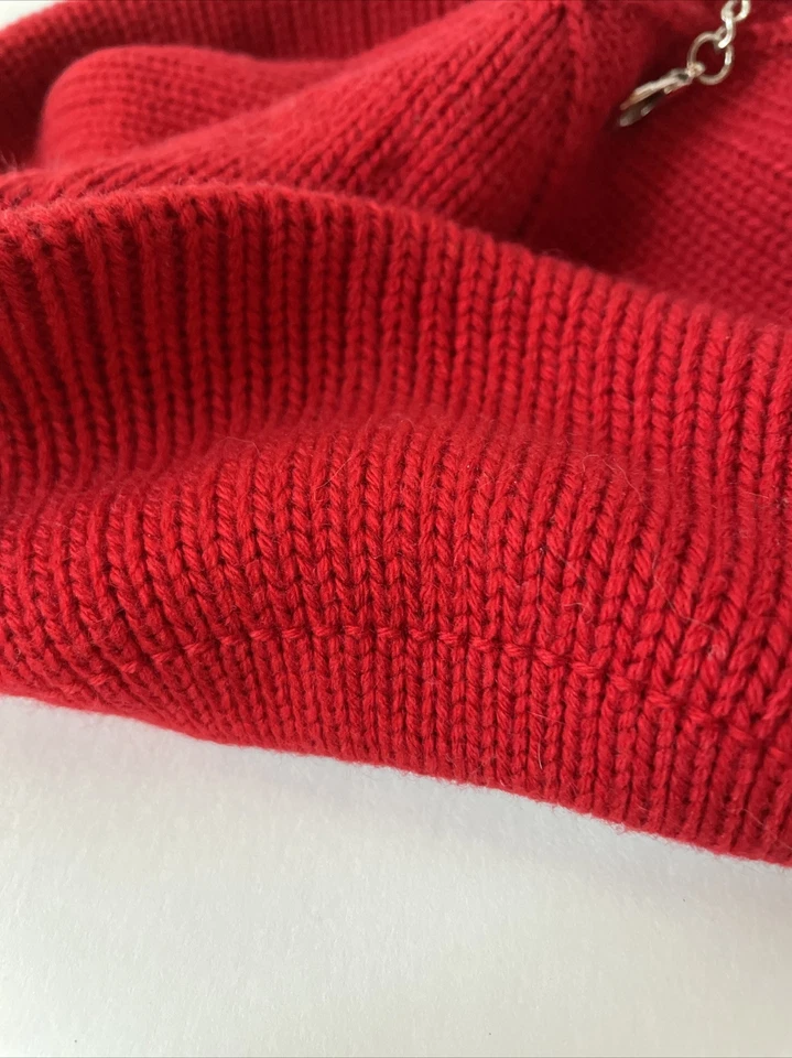 Charter Club Womens Rib Beret Red - Image 3 of 4