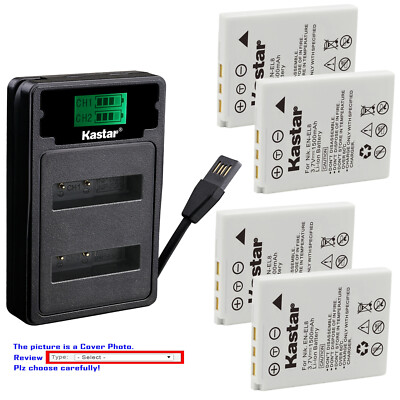Kastar Battery LCD Dual Charger for Nikon EN-EL8 MH-62 & Nikon Coolpix S8 Camera