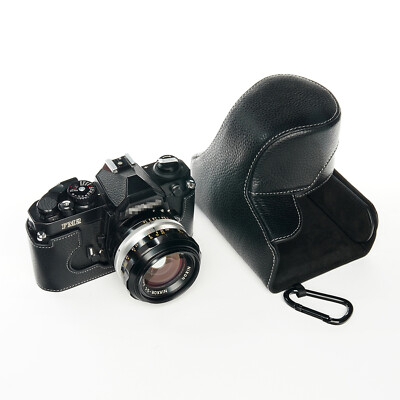 Handmade Real Leather Camera Full Body Cases Bag Cover Protect Fit