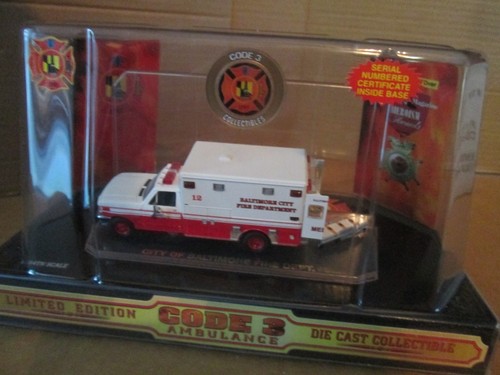 Baltimore City Fire Dept. Ford F350 92- 97 RESCUE Code 3 2003 TRUCK # 12 1/64