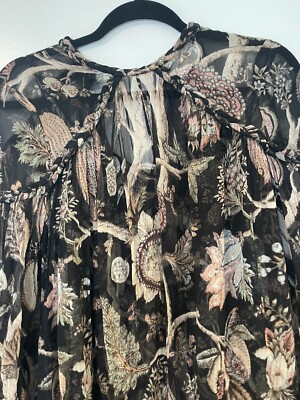 zimmermann flowy dress Zimmermann Soft Flowy Mini Dress With Puffed Sleeves