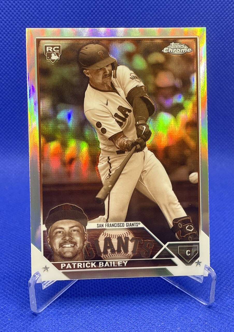 2023 Topps Chrome Update #USC217 Patrick Bailey RC Sepia Refractor Rookie Giants