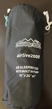 Zooobelives Airlive2000 Air Sleeping Pad With Built In Pump 74”x24”x4”w/bag