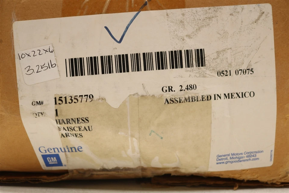 Arnés de cableado de faros de carrocería GM 15135779 OEM NUEVO SUV 2004-2006 Buick Rainier Foto 3 de 4