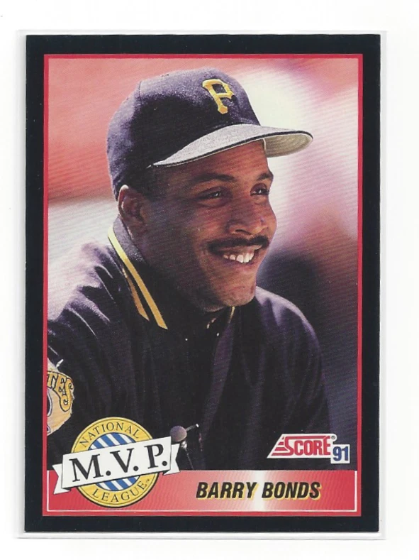 Barry Bonds MVP 1991 Score #876 Pirates Baseball Card All-Star HOF Power Bat RAW