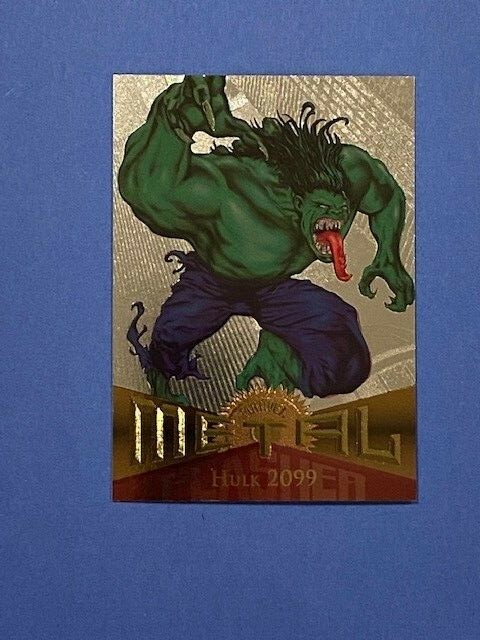 1995 Fleer Marvel Metal Silver Flasher #047 #47 HULK 2099 Combo