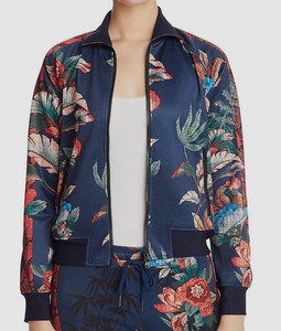floral silk track jacket