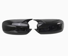 2X Glossy Black Mirror Side Door Cover Trim for 2016-2021 Dodge Charger ABS