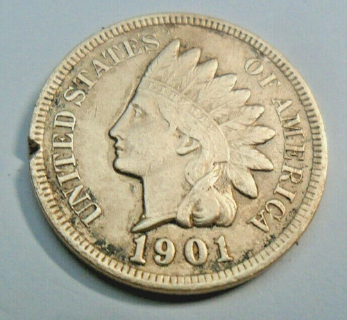 1901 Indian Head Cent / Penny   *XF - EXTREMELY FINE DETAILS*  **FREE SHIPPING**