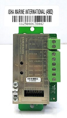 Emerson MAS2600 Umwandler Verstärker PCB 8 Reichweiten Halterung 4-20 Ma 8442