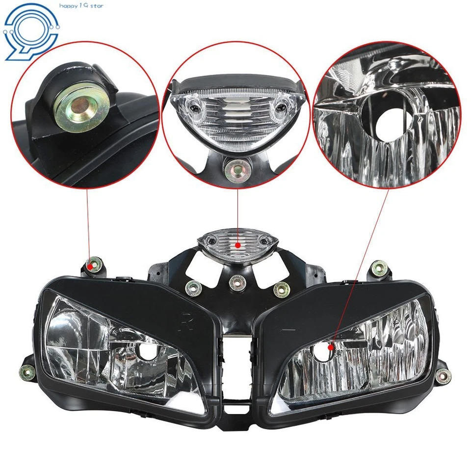Headlight Headlamp Clear For Honda CBR600RR CBR600 2003 2004 2005 2006 New Foto 2 de 4