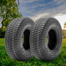 Set Of 2 11x4.00-5 Lawn Mower Turf Tires 4PR 11x4x5 Garden Tractor Tubeless Tire
