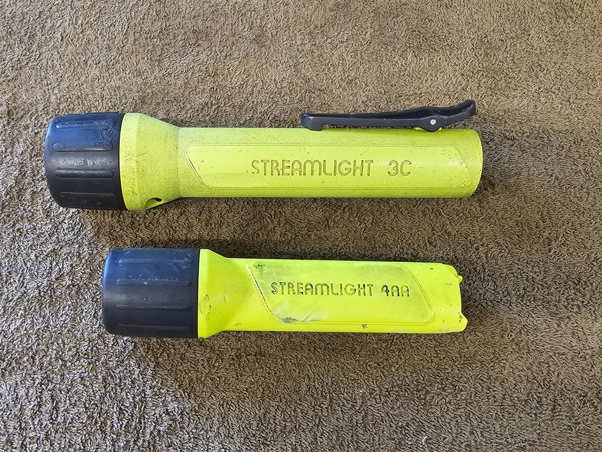 streamlight 4aa led flashlight 2 Streamlight Flashlights Light Lamp Torch 4AA 3C MSHA LED Incandescent  Bulb