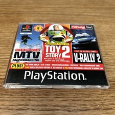 ebay® Auktion 267033976306 | Offizielle UK PlayStation 1 Demo 54 Toy Story 2 / V Rally 2 / MTV Snowboarding Thumbnail of ebay® auction 267033976306 | Offizielle UK PlayStation 1 Demo 54 Toy Story 2 / V Rally 2 / MTV Snowboarding
