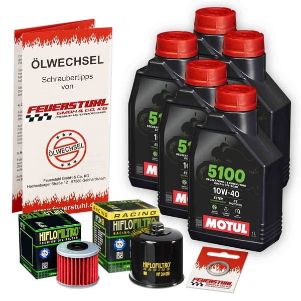 Honda Crf 1000 Africa Twin Dct SD06 17-19 Motul 10W40 Ester ÖL + Racing ÖLfilter-image