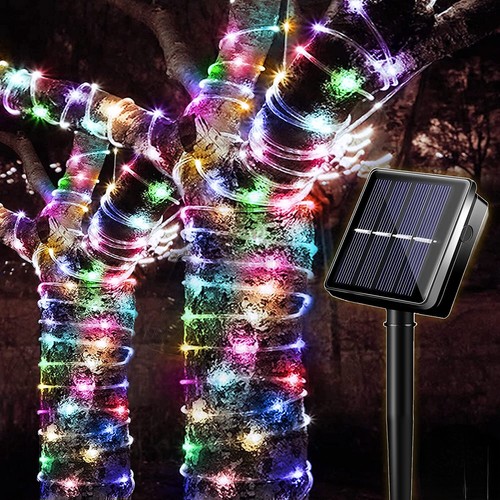 DIY Solar LED String Starry Lights Rope Strips Waterproof Outdoor Garden 2Pack - Picture 19 of 26