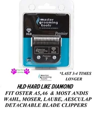 HLD (HARD LIKE DIAMOND) 7 SKIP Blade*Fit Andis AGC,Oster A5,Wahl KM Pet Clippers