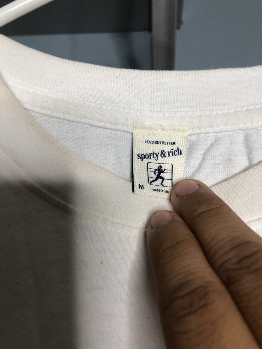 Sporty & Rich Health Is Wealth Graphic T-shirt Men Medium