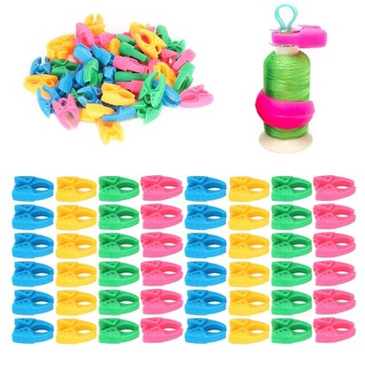 48Pcs Silicone Bobbin Clip Thread Saver Efficiently Organizing Sewing Accessorie