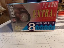 BASF Ferro Extra I Audio Cassette Tape 90 Min 8 Pack New Sealed Made in Korea