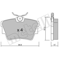 Metelli BremsbeläGe Hinten FüR Nissan Primastar Kasten Renault Trafic III Bus