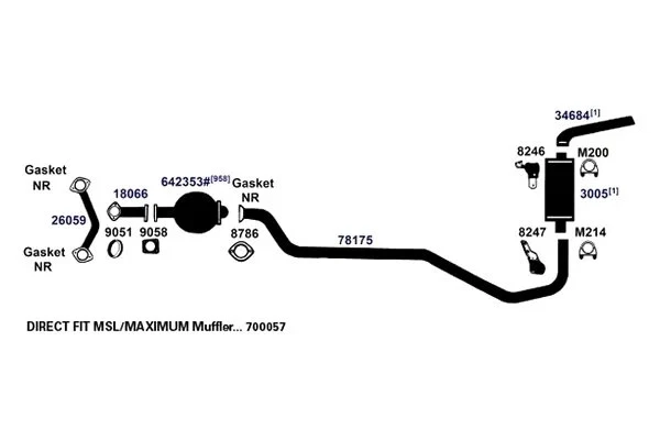 For Pontiac Firebird 1979 AP Exhaust 26059 Exhaust Pipe Connector Foto 4 de 4