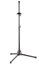 K&M Trombone Stand Standard, Sturdy Folding Leg Base - Professional Grade, Black