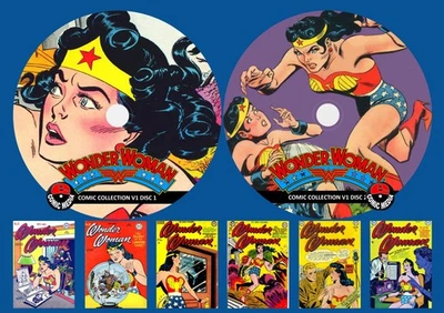 Wonder Woman V1 Comics On Two PC DVD Rom’s (CBR Format)