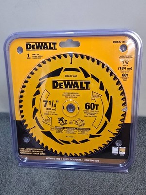 DEWALT 7-1/4 Inch Circular Saw Blade 60 Tooth with 5/8 Inch Arbor