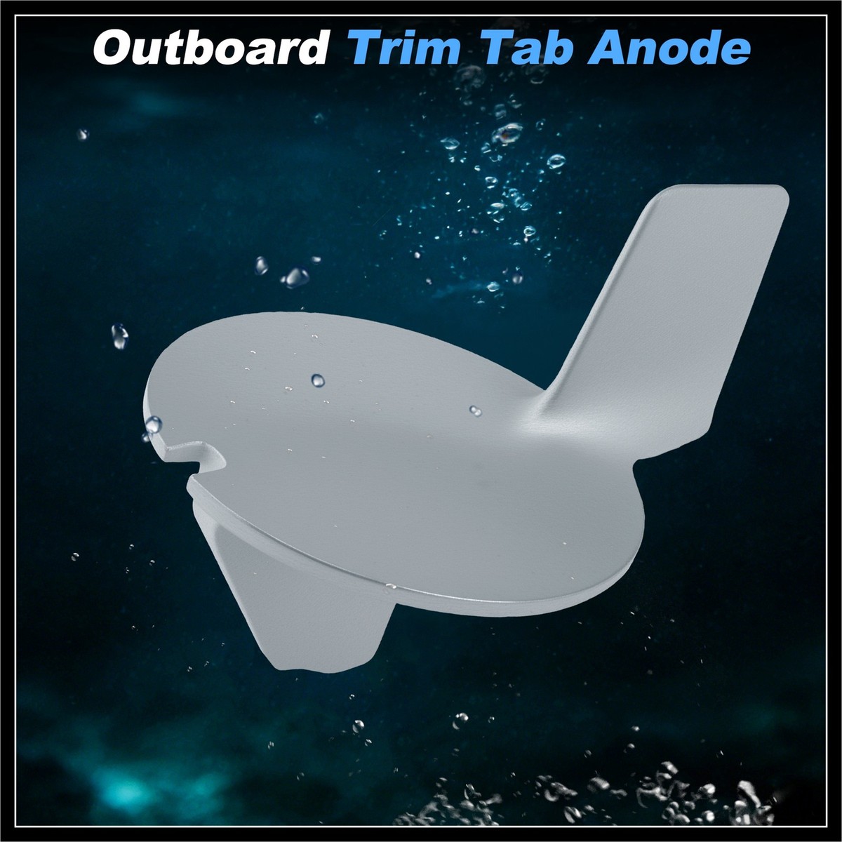 984325/984321 Trim Tab Zinc Anode Fit for Mercury 15 20 25 HP