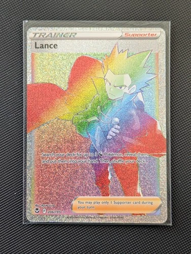 Lance 206/195 Rare Rainbow Silver Tempest - NM