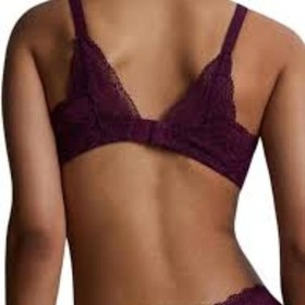 Aubade Paris New in box Rosessence plunge lux Triangle Lace Bra berry 36B NWT 🔥