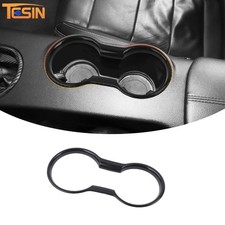 Gloss Black Interior Center Consol Cup Holder Cover Decor For Ford Mustang 15-23