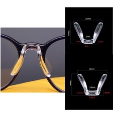 Single Silicone Eyeglass Saddle Bridge Nose Pad for Glasses Sunglasses Comfort
