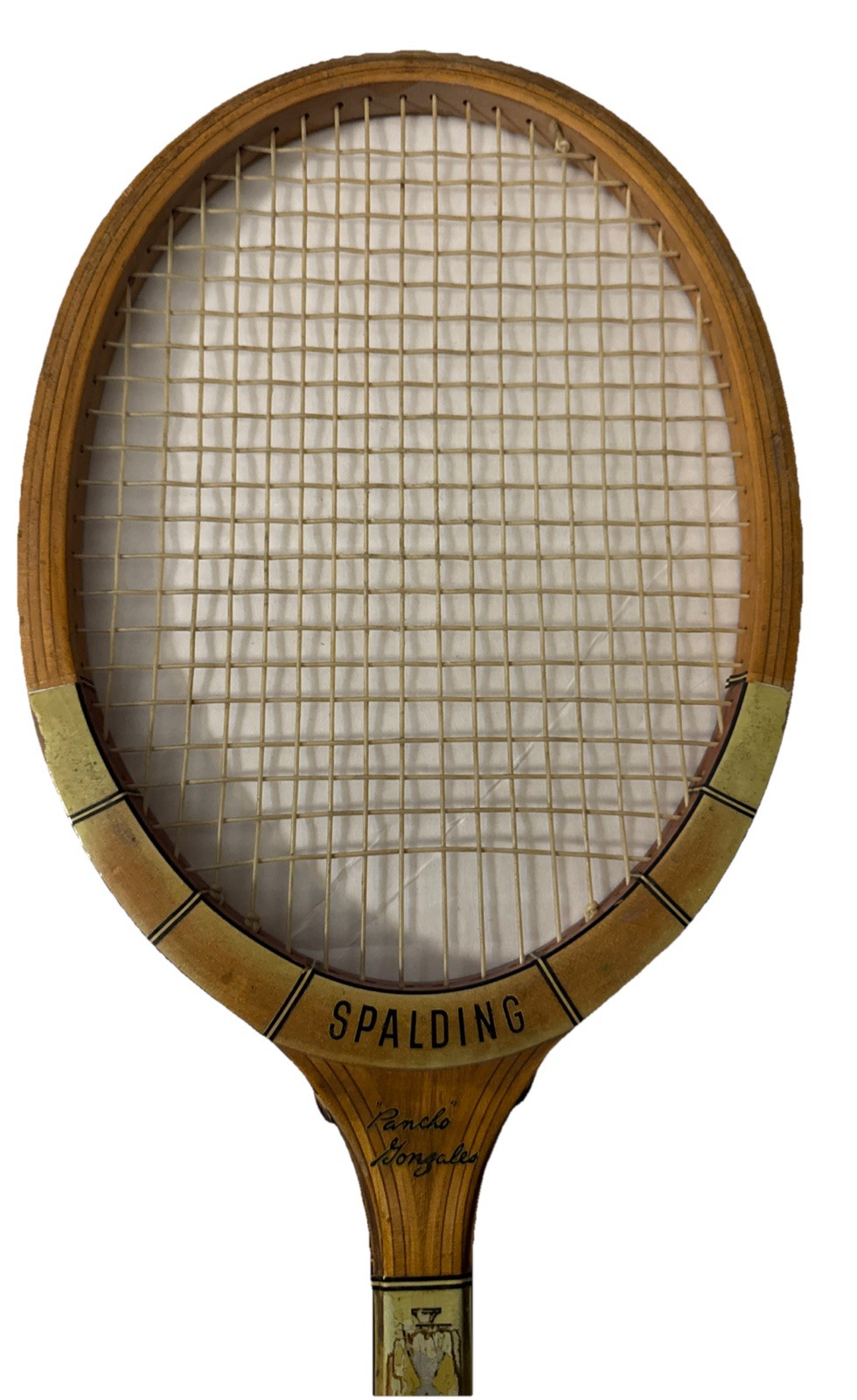Spalding Pancho Gonzales Prize Cup Wood Tennis Racquet Vintage