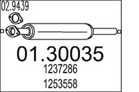 Mts VorschalldäMpfer 01.30035 FüR Ford Max DM2 Focus 2 Turnier Tdci Volvo V50