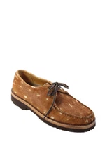 Sperry Top Sider Womens Deer Print Oxford Shoes Brown White Size 8