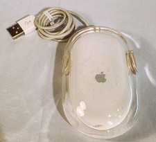 Vintage Apple USB Mouse M5769 Translucent White Tested Working