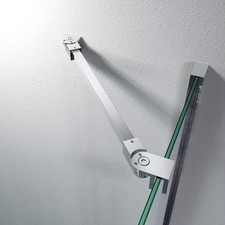 40cm Stainless Steel Frameless Shower Glass Support Bar Wall-to-Glass Chrome