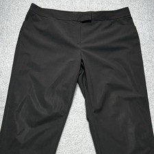 Lafayette 148 New York Irving Pants Womens 8 Black Stretch Wool Slim Trouser