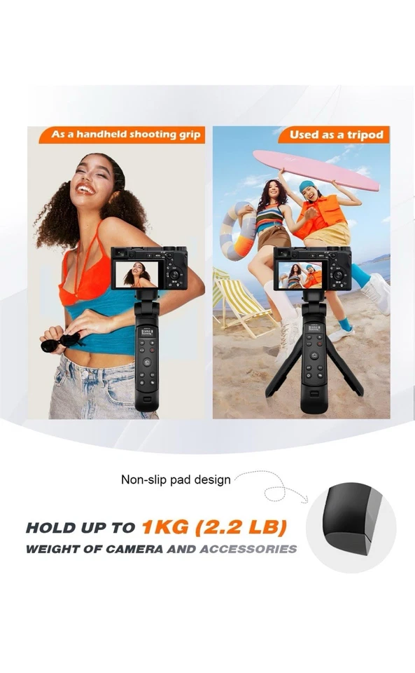 AODELAN Wireless Shooting Grip Tripod with Remote Control for SONY Cameras OLED - Image 2 of 4