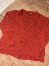 Anybody Collection Small/ Medium Women?s Orangey Knit Cardigan