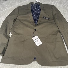 Express Men  s Photographer Fitted Blazer 42R Green