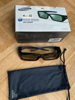 SAMSUNG SSG-2200AR ACTIVE SHUTTER 3D GLASSES WIEDERAUFLADBARE TV BRILLE FHD