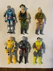 G. I. Joe ARAH action figure lot (6) 1980s, Sgt Slaughter, Cobra Commander, Duke