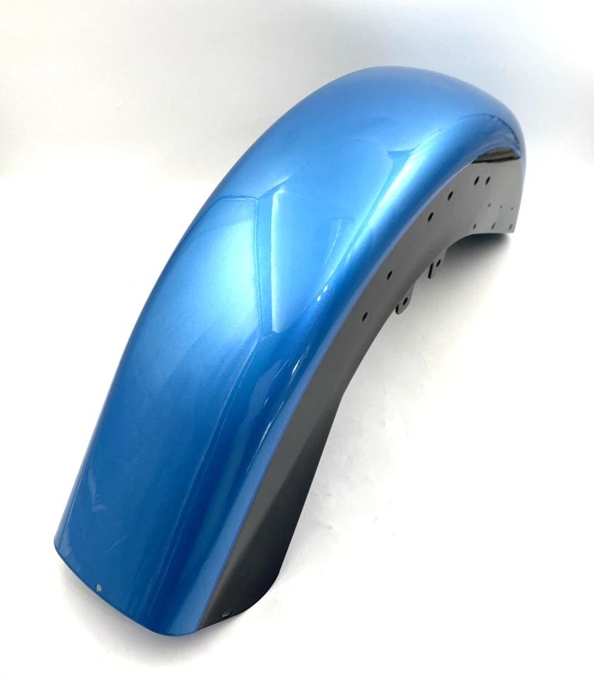 Guardabarros delantero OEM Harley 59928-11dht Cool Blue Pearl Black 09-17 Heritage Softail Foto 3 de 4